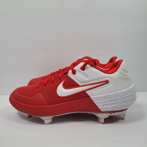 Nike Alpha Huarache Elite 2 Low Men's Red White Cleats CI2226-400 US Size 7 NWB - Picture 4 of 10